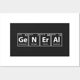 General (Ge-N-Er-Al) Periodic Elements Spelling Posters and Art